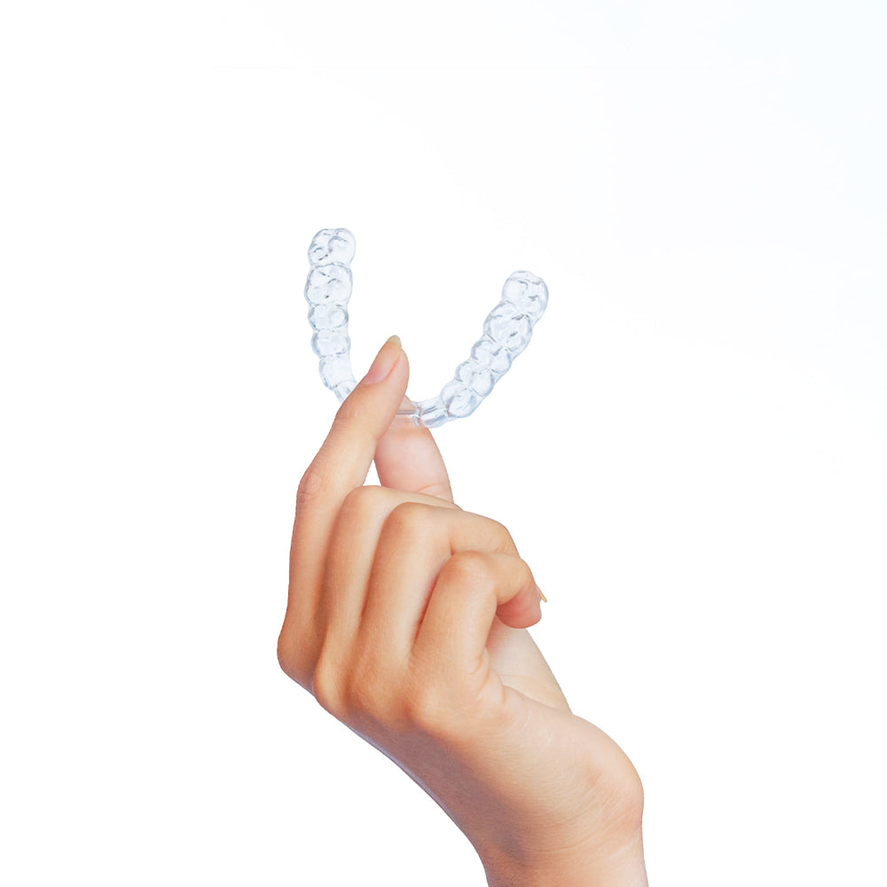 Protège-dents hybride personnalisé ALIGNERCO pour la protection contre le grincement/serrement des dents/bruxisme et l'ATM